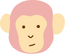 お猿のアップ5